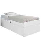 Cama Baú Solteiro Camila Branco