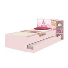 Cama Baú Solteiro Com Cama Auxiliar Liz Rosa