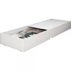 Cama Baú Solteiro Larissa Branca com 2 Baús