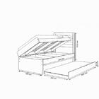 Cama Baú Solteiro Larissa Branco Com Auxiliar E 02 Colchões