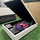 Cama Baú Universal Blindada Casal 138x188 Corino Marrom