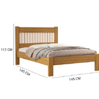 Cama Bela Casal Nature/off White - Vj Móveis