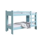 Cama Beliche 100% Mdf 150x197cm Pintura Uv Acetinado Azul