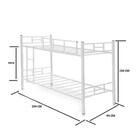 Cama Beliche Brasil Solteiro 1,88 X 088 Aço / Ferro Com Escad