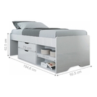 Cama Beliche Com Módulos E Gavetas Porto Branco Com Colchões