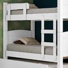 Cama Beliche Em Mdf Com Auxiliar Solteiro Branco Ana Paula Fr