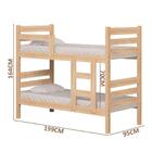 Cama Beliche Madeira Maciça Crua Bahia Nemargi Com 2 Colchões