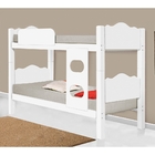Cama Beliche Romeno Branco Com Colchões