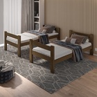 Cama Beliche Solteiro Para Pousada E Racho Que Vira 2 Cama -