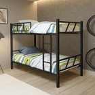 Cama Beliche Solteiro Reforçada Preto De Ferro C/ Escada