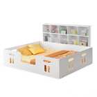 Cama Bella Casal Prateleiras Organizador De Brinquedos - Bran