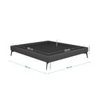 Cama Bi Partida Slim Casal Em Linho Com Cabeceira - Skybox -