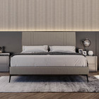 Cama Bi Partida Slim Casal Em Linho Com Cabeceira - Skybox -