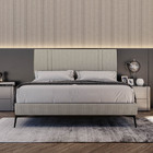 Cama Bi Partida Slim King Em Linho Com Cabeceira - Skybox - B