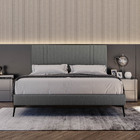 Cama Bi Partida Slim King Em Linho Com Cabeceira - Skybox - P