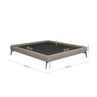 Cama Bi Partida Slim King Em Linho Sem Cabeceira - Skybox - B