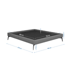 Cama Bi Partida Slim King Em Linho Sem Cabeceira - Skybox - C