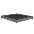 Cama Bi Partida Slim Queen Em Linho Com Cabeceira - Skybox -