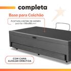 Cama Bibox Baú Com Colchão City Solteiro E Cama Auxiliar Conj