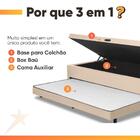 Cama Bibox Baú Com Colchão City Solteiro E Cama Auxiliar Conj