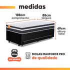 Cama Bibox Baú Com Colchão Qatar Solteiro E Cama Auxiliar Con