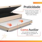 Cama Bibox Baú Com Colchão Real Solteiro E Cama Auxiliar Conj