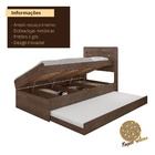 Cama Bibox com Baú Larissa – Chocolate