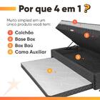 Cama Bibox Com Baú Solteiro Ortopédica Com Cama Auxiliar Conj