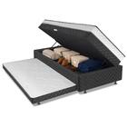 Cama Bibox Com Baú Solteiro Ortopédica Com Cama Auxiliar Conj