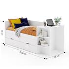 Cama Bibox Com Escrivaninha Belém Branco