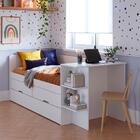 Cama Bibox Com Escrivaninha Belém Branco