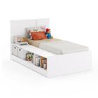 Cama Bibox Com Nicho Porto Alegre Branco