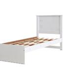 Cama Bibox Solteiro Barcelona Branco / Preto - Tebarrot