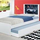 Cama Bibox Solteiro Carro Branco Potente