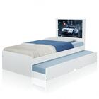Cama Bibox Solteiro Carro Branco Potente