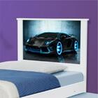 Cama Bibox Solteiro Carro Raio Azul