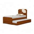 Cama Bibox Solteiro Com Aplique Colônia Cinamomo E Off White