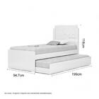 Cama Bibox Solteiro Com Aplique Colônia Malbec