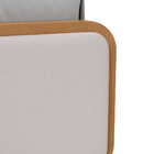 Cama Bibox Solteiro Loop - Lopas Amendoa Clean-off White