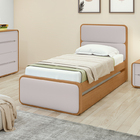 Cama Bibox Solteiro Loop - Lopas Amendoa Clean-off White