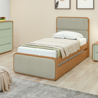 Cama Bibox Solteiro Loop - Lopas Amendoa Clean-salvia