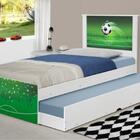 Cama Bicama Juvenil Adesivada Copa Futebol Com Colchões