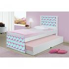 Cama Bicama Juvenil Flamingo Com Colchões