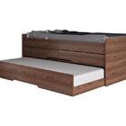 Cama Bicama Quarto Solteiro Juliette Com Auxiliar E Gavetas