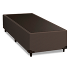 Cama Box 0,96m Com 38cm De Altura Prince Suede Marrom
