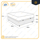Cama Box + Baú Casal + Colchão Ortobom De Molas Ensacadas - A