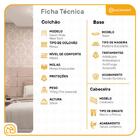 Cama Box + Cabeceira Cassis Branca E Colchão De Molas Ensacad