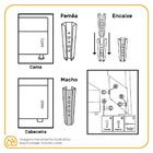Cama Box + Cabeceira Cassis Marrom E Colchão D28 Casal - Prob