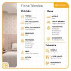 Cama Box + Cabeceira Cassis Marrom E Colchão D28 Casal - Prob