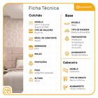 Cama Box + Cabeceira Cassis Preta E Colchão De Espuma D20 Cas